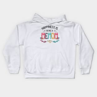 Happiness Is Being A Memom Wildflowers Valentines Mothers Day Kids Hoodie